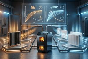 Какие батареи лучше для твердотопливного котла &mdash; чугунные или металлические? фото